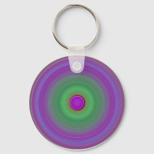 Retro Coloured Vinyl Key Ring