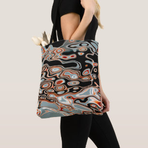 Retro Colourful Abstract Pattern Tote Bag