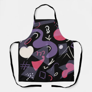 Retro colourful apron