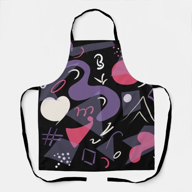 Retro colourful apron (Front)