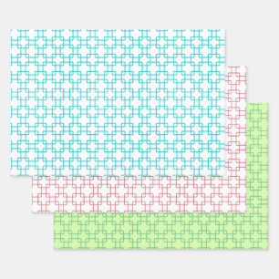 Retro Colourful Art Wrapping Craft Paper