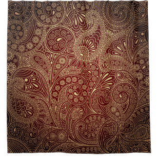 Retro Colourful Beautiful Boho Bohemian Shower Curtain