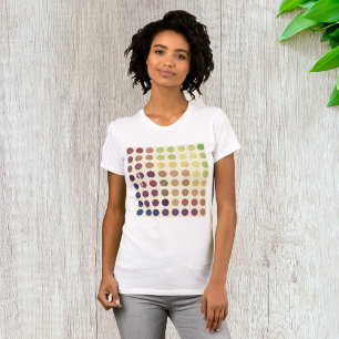 Retro Colourful Circles Womens T-Shirt