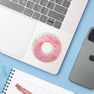 Retro Colourful Doughnuts Pattern Minimalist Fun P