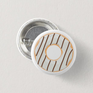 Retro Colourful Doughnuts Pattern Minimalist Fun P 3 Cm Round Badge