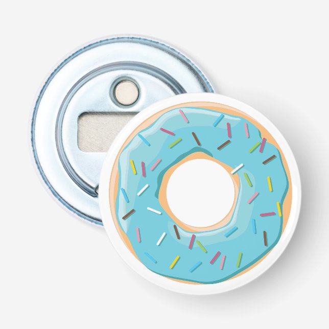Retro Colourful Doughnuts Pattern Minimalist Fun P Bottle Opener (Front)