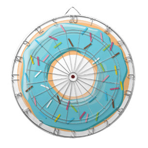 Retro Colourful Doughnuts Pattern Minimalist Fun P Dartboard