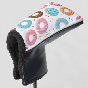 Retro Colourful Doughnuts Pattern Minimalist Fun P Golf Head Cover