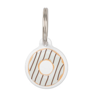Retro Colourful Doughnuts Pattern Minimalist Fun P Pet Tag