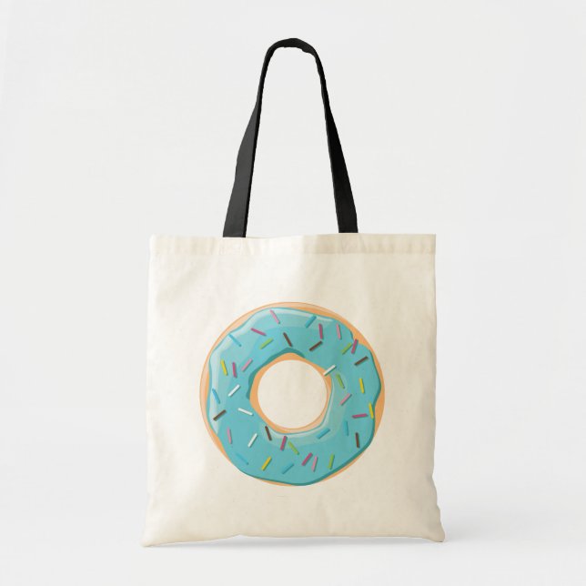 Retro Colourful Doughnuts Pattern Minimalist Fun P Tote Bag (Front)