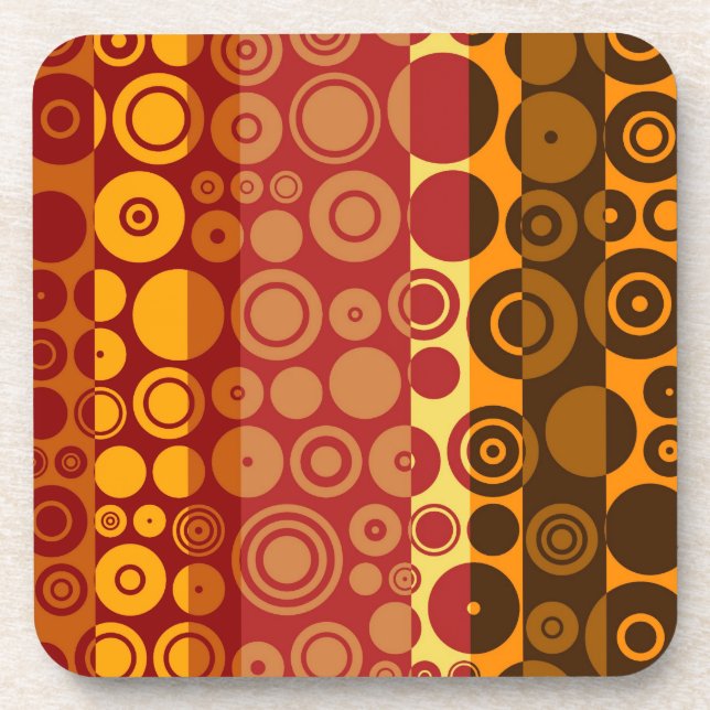 Retro Colourful Fifties Abstract Art 2 Coaster (Front)