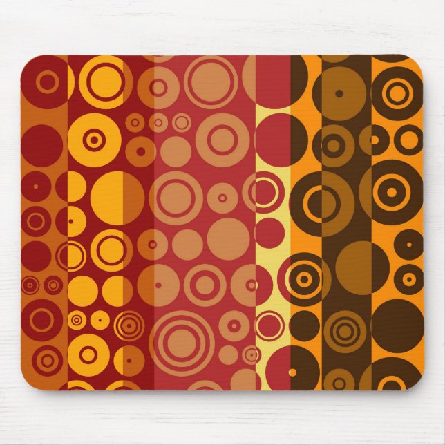 Retro Colourful Fifties Abstract Art 2 Mouse Mat (Front)