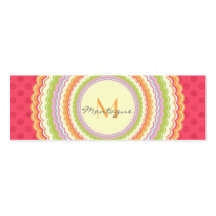 Retro Colourful Flower Power Monogram Appointment