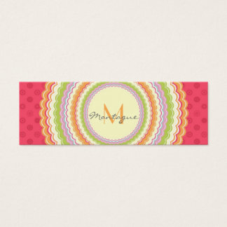 Retro Colourful Flower Power Monogram Appointment