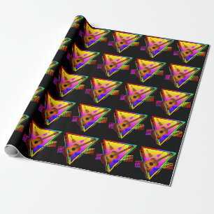 Retro Colourful Guitar Wrapping Paper
