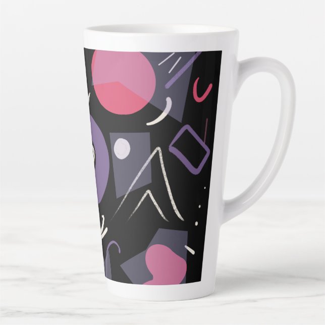 Retro colourful latte mugs (Right)