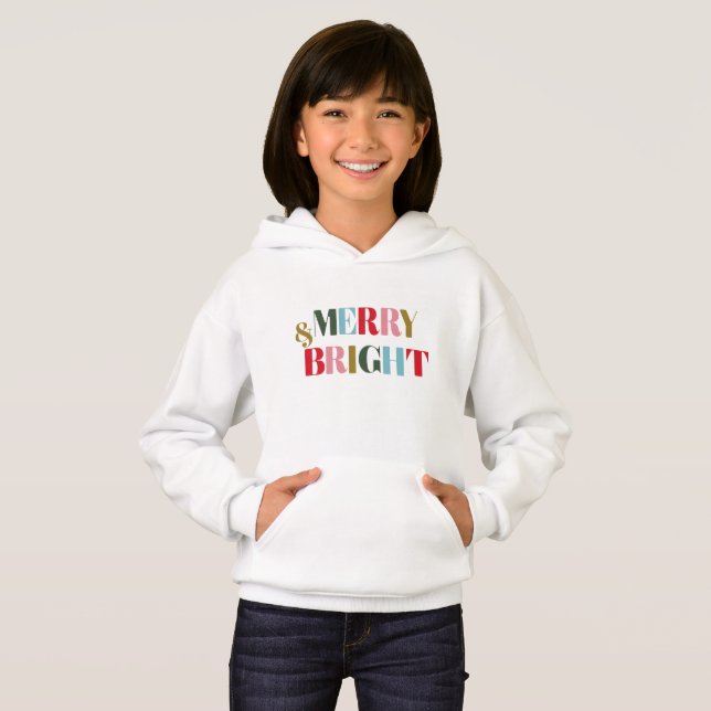 Retro Colourful Merry and Bright Christmas  (Front Full)