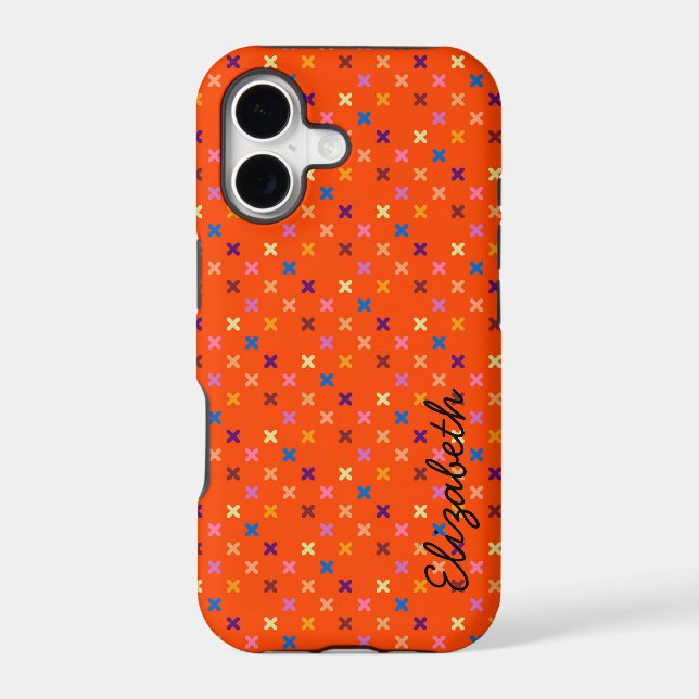 Retro Colourful Modern Geometric Pattern 4 (Back)