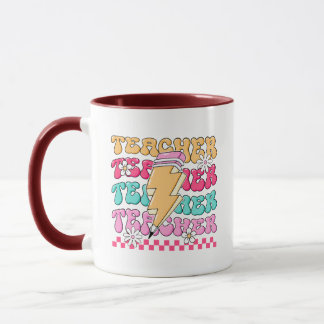 Retro Colourful Mug  Gift For Teacher