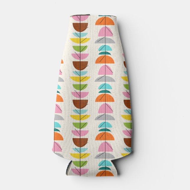 Retro Colourful Nests Bottle Cooler (Front)