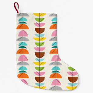 Retro Colourful Nests Christmas Stocking