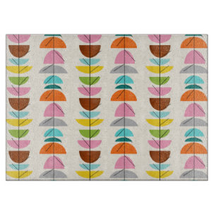 Retro Colourful Nests Cutting Board