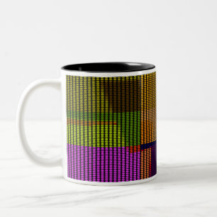 Retro Colourful Polka Dots Pop Art Mug
