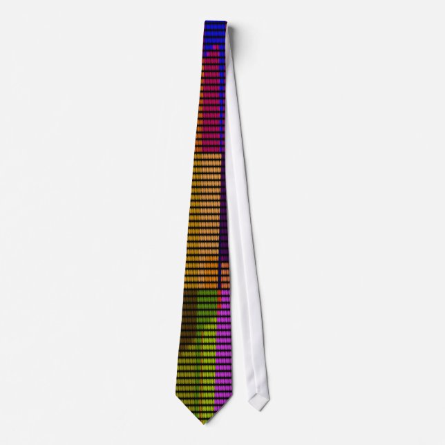 Retro Colourful Polka Dots Pop Art Tie (Front)