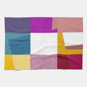 Retro Colourful Pop Art Tea Towel