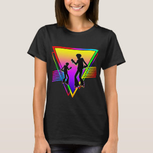 Retro Colourful Rainbow Dancing Dance Vintage T-Shirt