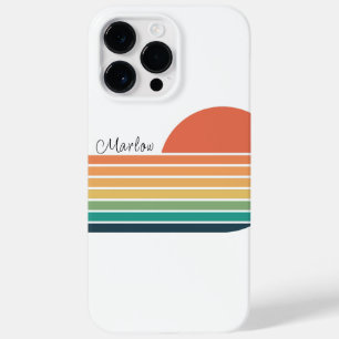Retro Colourful Rainbow Stripe Sunset  Case-Mate iPhone 14 Pro Max Case