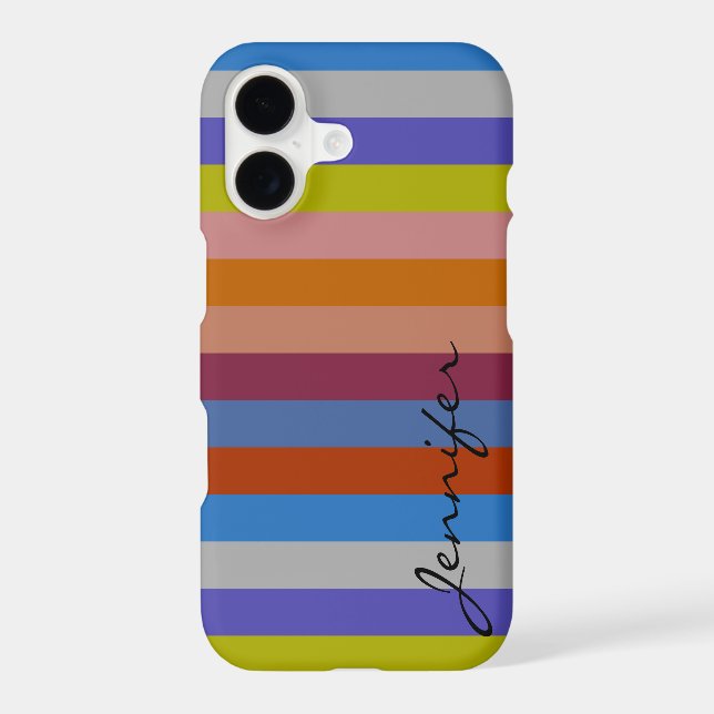 Retro Colourful Stripes Pattern #38 (Back)