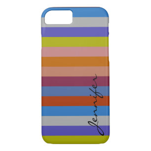 Retro Colourful Stripes Pattern #38 iPhone 8/7 Case