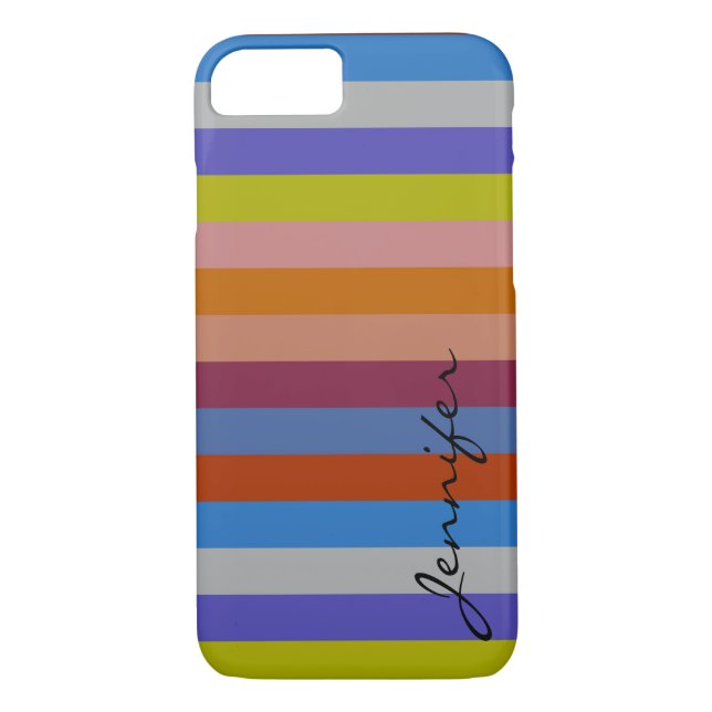 Retro Colourful Stripes Pattern #38 Case-Mate iPhone Case (Back)