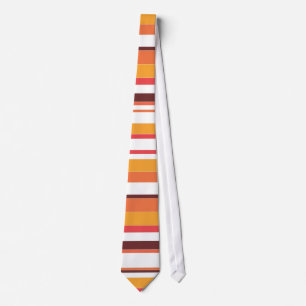 Retro Colourful Stripes Pattern Tie