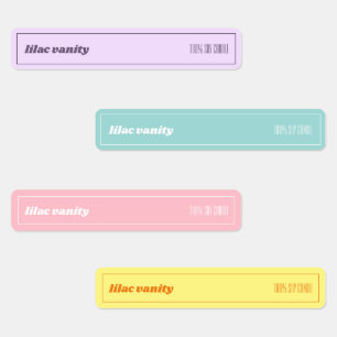 Retro Colourful Tamper-proof Candle Seal Labels