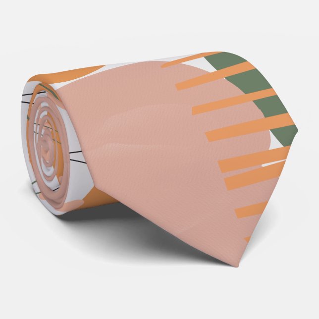 Retro Colours 70 Good summer vibes Tie (Rolled)
