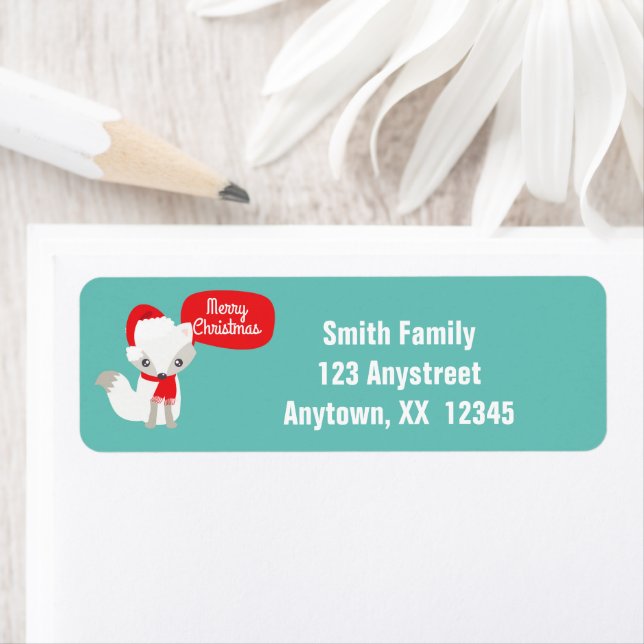 Retro Colours Christmas Fox (Insitu)