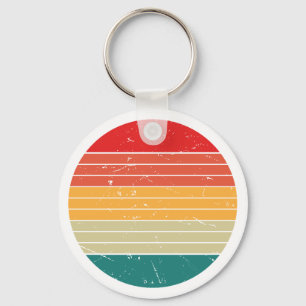retro colours cute keychain