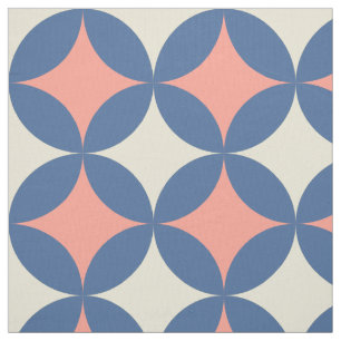 Retro Colours Mid Century Modern Circles Fabric