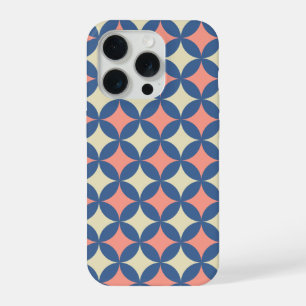 Retro Colours Mid Century Modern Circles iPhone 15 Pro Case