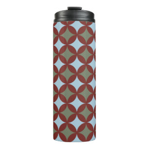 Retro Colours Mid Century Modern Circles Thermal Tumbler