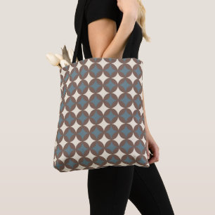 Retro Colours Mid Century Modern Circles Tote Bag