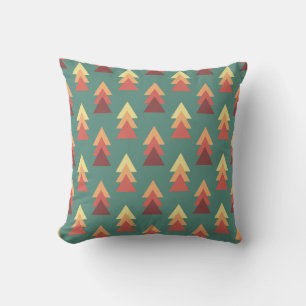 Retro Colours Triangles Cushion