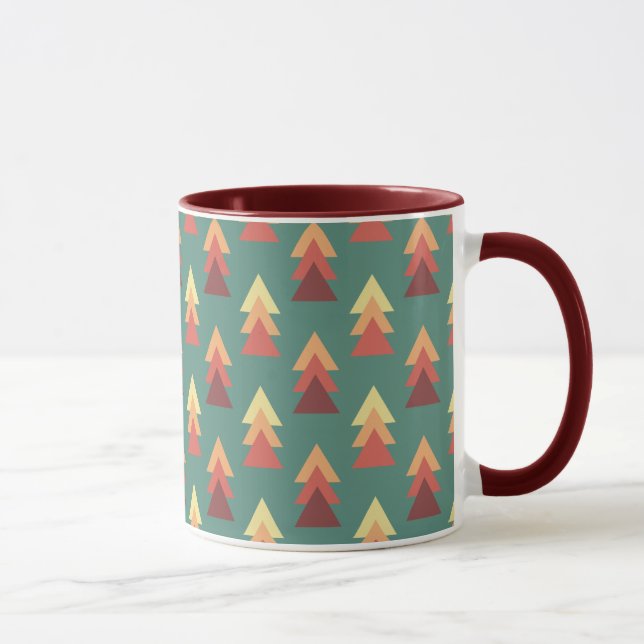 Retro Colours Triangles Mug (Right)
