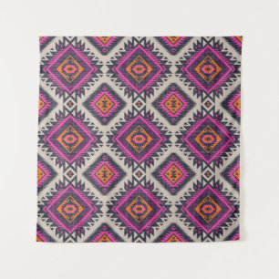 Retro colours, tribal Navajo design. Tapestry