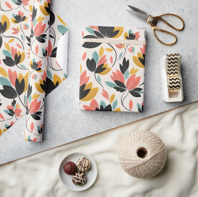 Retro Colours  Wrapping Paper (Crafts)