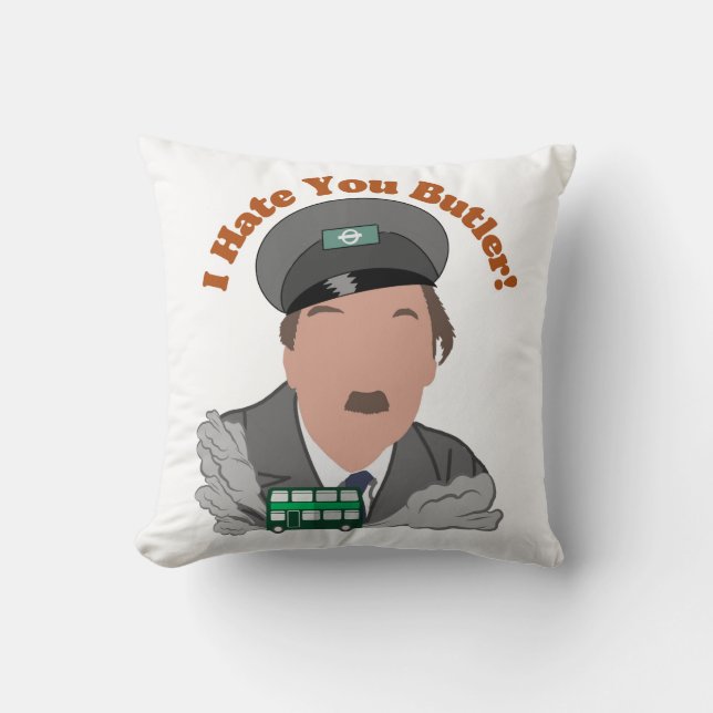 Retro Comedy Inspector Throw Cushion 🛋️ (Front)
