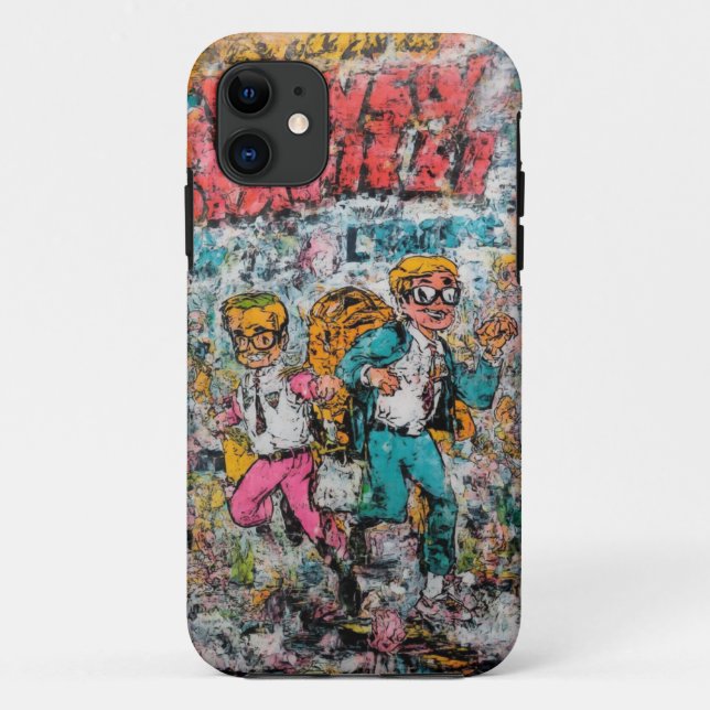 Retro Comic Adventure Mobile Case (Back)