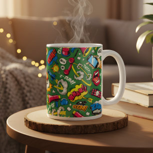 Retro Comic Aesthetic for Urban Style - Pop Art Coffee Mug